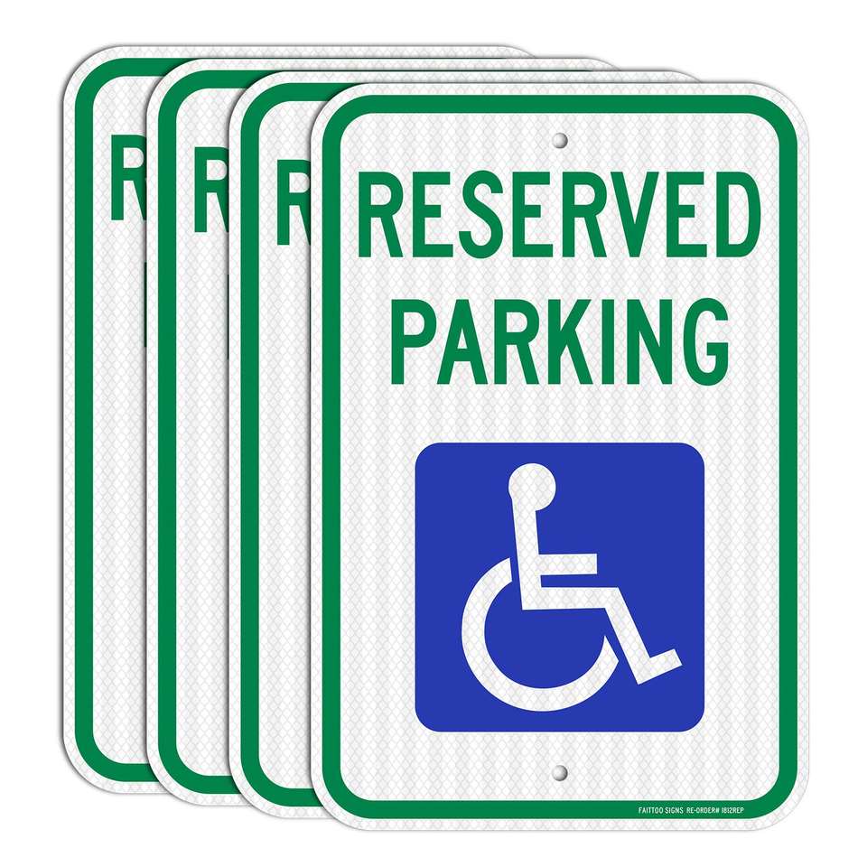 All Reserved Aluminum Parking Signs