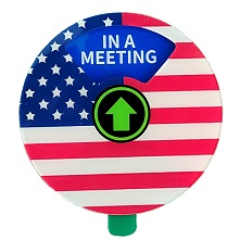 Office Privacy Sign USA national flag style