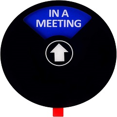 Do Not Disturb/Please Knock/Out of Office/in a Meeting Sign Office Non-Scratch Magnetic Privacy Door Sign WP-01-B-01