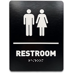 Unisex Restroom Identification Sign