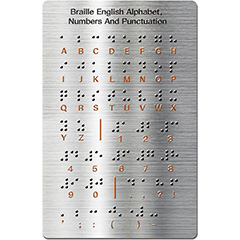 Braille Alphabet Board